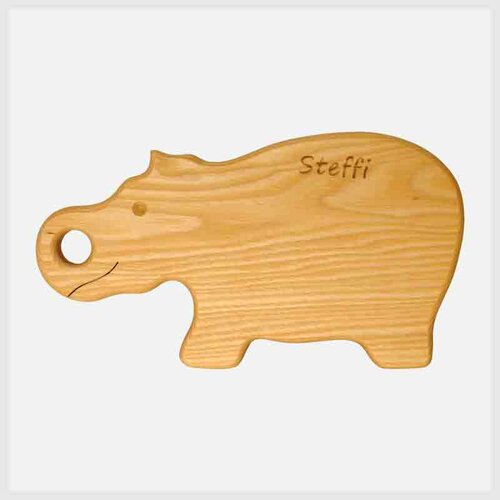 Breakfast Board Hippo engraving